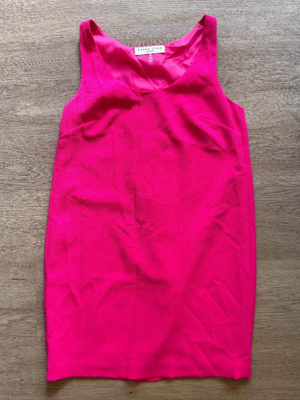 Trina Turk Orlee Pleat Crepe Shift Dress